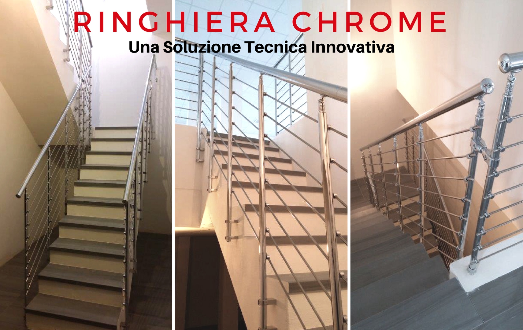 banister chrome of mobirolo a technical innovative solution